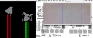 Body Music: back end built in MAX/MSP